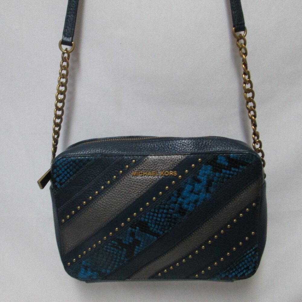 Michael Kors Leather Patchwork Jet Set Crossbody … - image 2